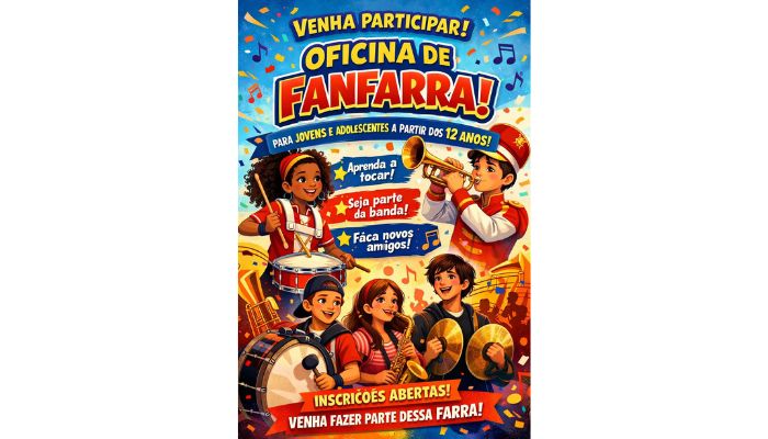 Campo Bonito - Inscrições abertas para a Fanfarra Municipal